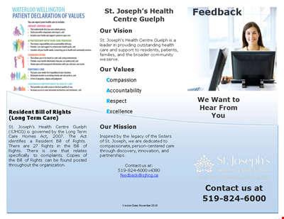 Healthcare Pamphlet Template