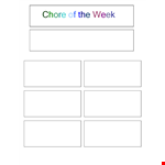 Chore Chart Templates for Effective Household Organization example document template