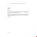 Employment Application example document template