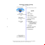 Committee Meeting Agenda Sample | Meeting Website | County example document template