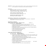 Professional Accountant Resume Format - Accounting Staff in Connecticut | Processed Accounts example document template