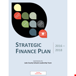 School Financial Strategic Plan example document template