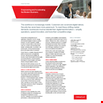 Create Compelling Fact Sheets for Oracle Customers | Cloud Companies example document template