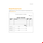 Receipt Voucher Format Template example document template