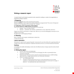 Research Report Presentation Template - Organize Information with Clear Headings and Sections example document template