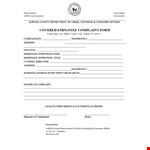 Submit a Covered Employee Complaint to Your Suffolk County Department example document template