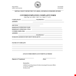 Submit a Covered Employee Complaint to Your Suffolk County Department example document template 