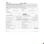 Monthly Income example document template 