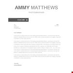 Creative Resume Template Cover Letter Letter example document template