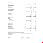 Printable Accounting Balance Sheets example document template