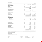 Printable Accounting Balance Sheets example document template 