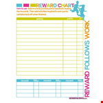 Create a positive behavior with our Chore Reward Chart | (company name) example document template