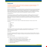 Security RFP Template - Find the Best Contractor for Your Company's Needs example document template