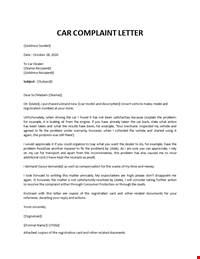 Complaint Car