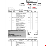 Sales Proposal Template Free Download example document template