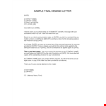 Get Paid Faster with Our Demand Letter Template example document template