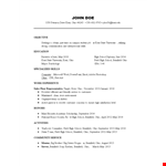 Free Download Professional Resume Format example document template