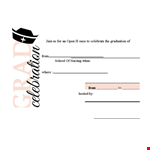 Celebrate Your Achievements with Graduation Invitation Templates - Customize Yours Today example document template
