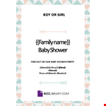 Baby Shower Sample Template example document template