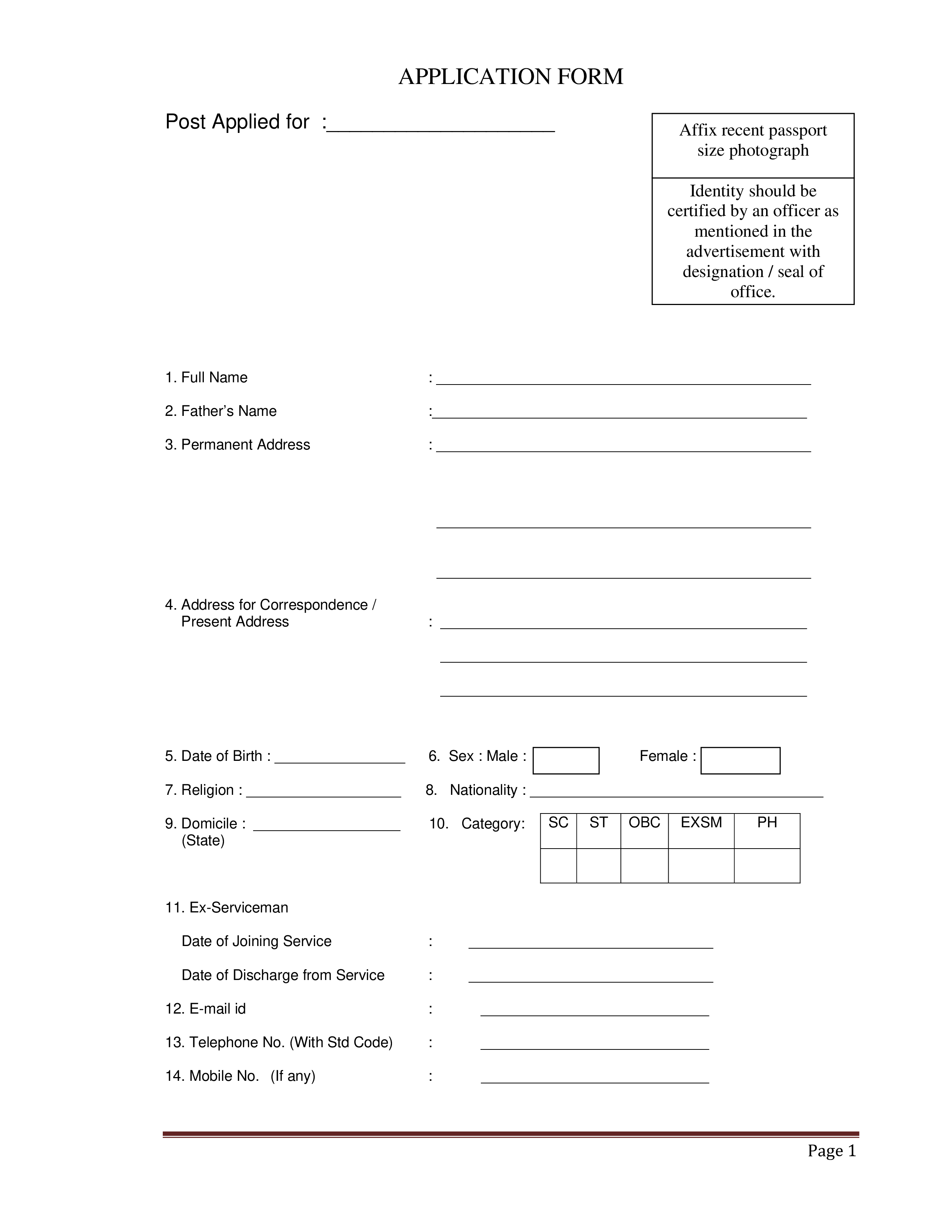 Standard Job Application Form In Pdf standard-job-application-form-in-pdf
