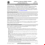 Employment Eligibility Verification Form Template example document template