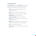 Executive Summary Template - Problem, Projections & More | Should Use Executive Summary example document template