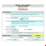 Excel Project Cost Management Template example document template