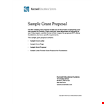 Create Winning Grant Proposals for Students with our Template | Reading, Students, & More example document template