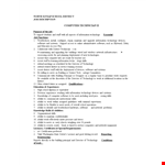 School Computer Technician Job Description | Software, Ability & Technology | District example document template