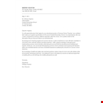 Teaching Job Cover Letter example document template
