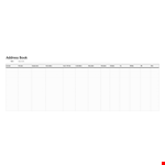 Download Our Free Contact List Template for Organized Address & Phone Management | NAUID example document template
