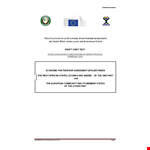Economic General Partnership Agreement example document template