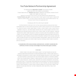 Sample Partnership Agreement Template example document template