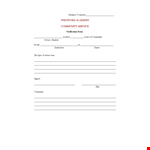 Community Service Letter Template - Serve Your Community with our Guidance | Westford Counseling example document template