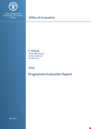 Program Evaluation Report