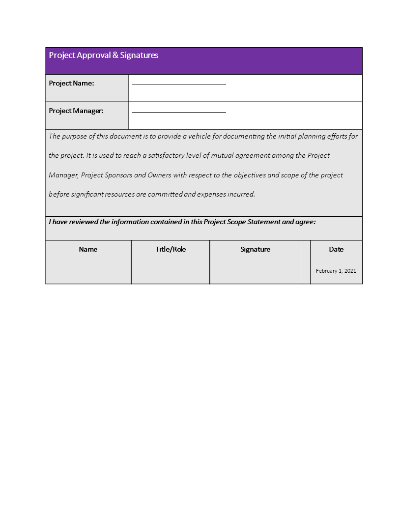 template for scope of work example