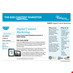 Digital Content Marketing Example example document template