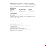 Junior Staff Accountant Resume example document template