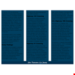 Create Professional Pamphlets | Design Templates for River Crossings, Floods & More example document template