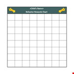 Behavior Rewards Chart - Track and Motivate Progress example document template