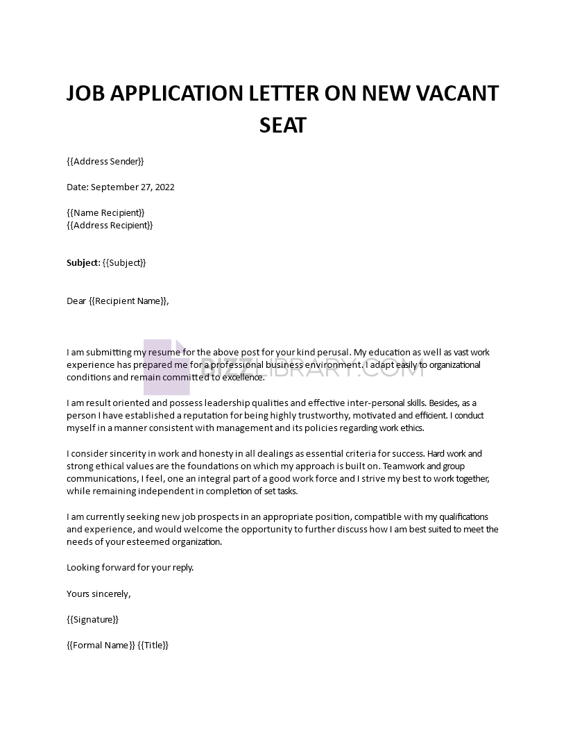 cover letter example for resume template