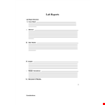 Period & Uncertainty Lab Report Template - Easy to Use example document template