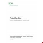 Retail Banking Strategic Plan example document template 