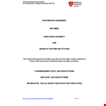 Create a Strong Partnership with our Institution - Partnership Agreement Template example document template