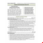 Free Hr Executive Resume example document template 