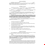 Divorce Agreement Template - Simplify Your Separation with Our Document example document template