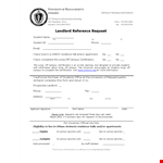 Landlord Reference Letter for Students Living in Amherst - University example document template