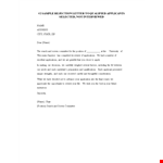 Sorry, This Position Has Been Filled Rejection Letter example document template