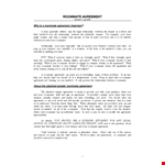 Roommate Agreement Template - Create an Effective Roommate Agreement example document template