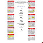 Work Calendar Sample example document template